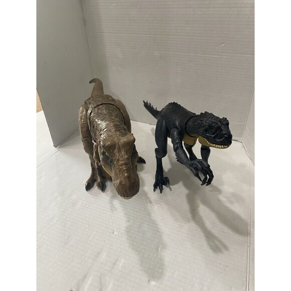 Jurassic Park World Mattel T-Rex & Scorpios Rex Action & Sound Dinosaur Figure - Picture 1 of 6